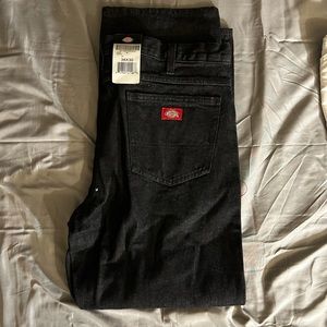 Dickies Men’s Black Straight Jeans
